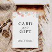 Wildblume Hochzeitskarten und Geschenkzeichen, Einladung