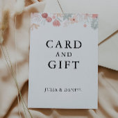 Wildblume Hochzeitskarten und Geschenkzeichen, Einladung