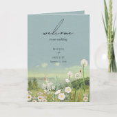 Wildblume-Hochzeitsorden Programm (Vorderseite)