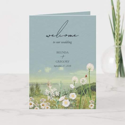 Wildblume-Hochzeitsorden Programm (Vorderseite)