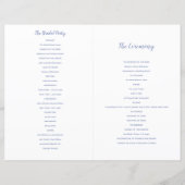 Wildblume-Hochzeitsordnung (Rückseite)