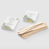 Wildblume-Hochzeitsprogramm Fächer (Non-assembled)