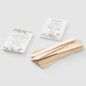 Wildblume | Hochzeitsprogramm-Handfächer Fächer (Non-assembled)