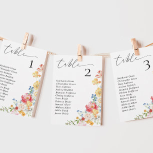Wildblume Hochzeitssattelkarten Einladung