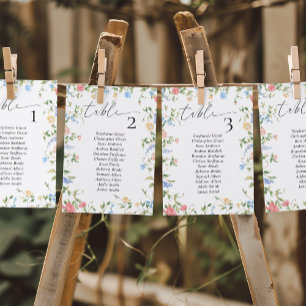 Wildblume Hochzeitssattelkarten Einladung