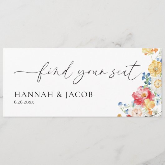 Wildblume Hochzeitsstift (Vorderseite)