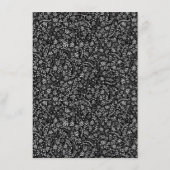 Wildblume-Hochzeitstich Begleitkarte (Rückseite)