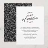 Wildblume-Hochzeitstich Begleitkarte (Vorne/Hinten)