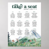 Wildblume | Hochzeitstisch Poster (Vorne)