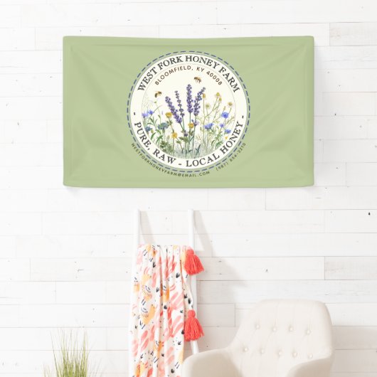Wildblume Honey Green Banner (Insitu)