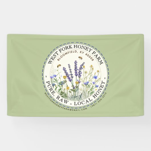 Wildblume Honey Green Banner (Horizontal)
