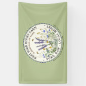 Wildblume Honey Green Banner (Vertikal)