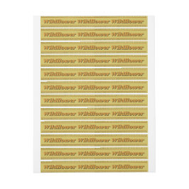 Wildblume Honey Jar Security Siegel Lid Labels