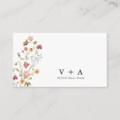 Wildblume Honeymoon Wish Enclosure Card Begleitkarte (Rückseite)