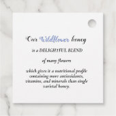 Wildblume Honig Label Bienen gestrichelt Border Kr (Rückseite)