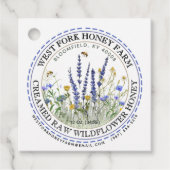 Wildblume Honig Label Bienen gestrichelt Border Kr (Vorderseite)