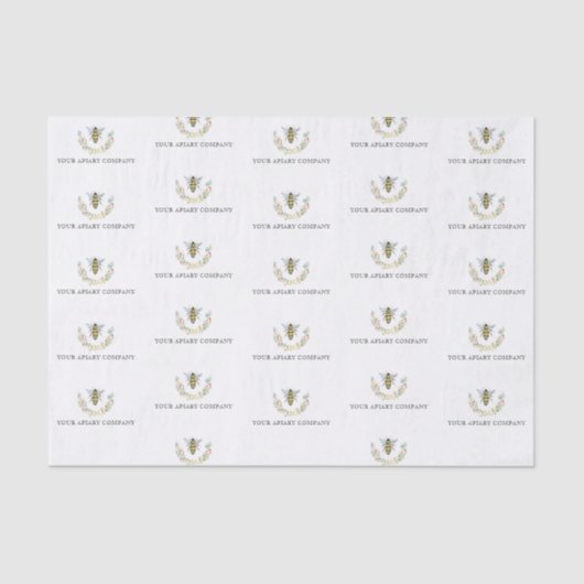 Wildblume Honigbiene Seidenpapier (Vorderseite)