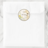 Wildblume Honigwabenkraut Runder Aufkleber (Tasche)