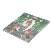 Wildblume House Single Digit Number Tile Fliese (Seite)