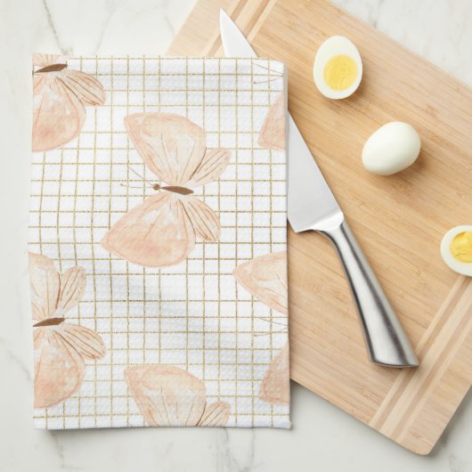 Wildblume Hüllen Geschirrtuch (Viertel Falte)