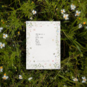 Wildblume Hummeln Monogramm Personalisiert Post-it Klebezettel