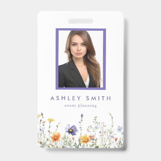 Wildblume-ID-Abzeichen Ausweis (Front)