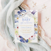 Wildblume im Aquarell in Blütendusche Einladung