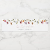 Wildblume im Blut Wasserflaschenetikett (Einzelnes Label)