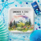 Wildblume im Freien Pappteller (Party)