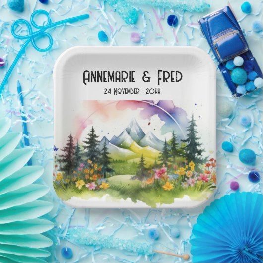 Wildblume im Freien Pappteller (Party)