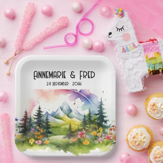 Wildblume im Freien Pappteller (Party)