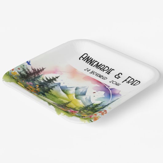 Wildblume im Freien Pappteller (Gewinkelt)