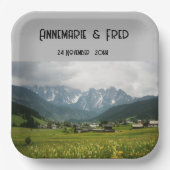 Wildblume im Freien Pappteller (Vorderseite)