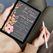 Wildblume im Frühjahr der Frauen Christlich rosa Einladung