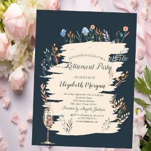 Wildblume im Frühjahr, Glass-Rente Einladung