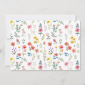 Wildblume im Frühjahr Mitteilungskarte (Rückseite)