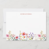 Wildblume im Frühjahr Mitteilungskarte (Vorderseite)