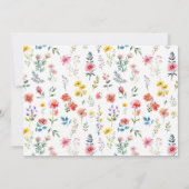 Wildblume im Frühjahr Mitteilungskarte (Rückseite)