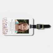 Wildblume im Gebet zur Erinnerung Gepäckanhänger (Vorderseite horizontal)