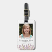 Wildblume im Gebet zur Erinnerung Gepäckanhänger (Vorderseite vertikal)