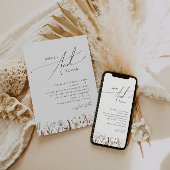 Wildblume im Herbst | Einladung zur Hochzeit