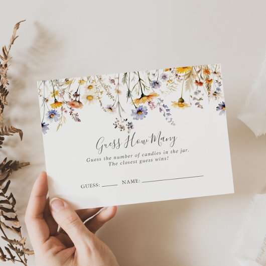 Wildblume im Herbst schätzt die Anzahl der Spielka Visitenkarte