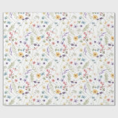 Wildblume im Sommer Wiesengarten Blume Geschenkpapier (Flach)