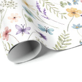 Wildblume im Sommer Wiesengarten Blume Geschenkpapier (Rolleneckpunkt)