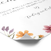 Wildblume im Zeichen des liebenden Gedächtnisses Poster (Ecke)