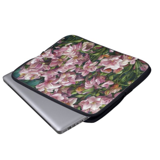 Wildblume Impressionen Laptopschutzhülle (Vorne Knopf)