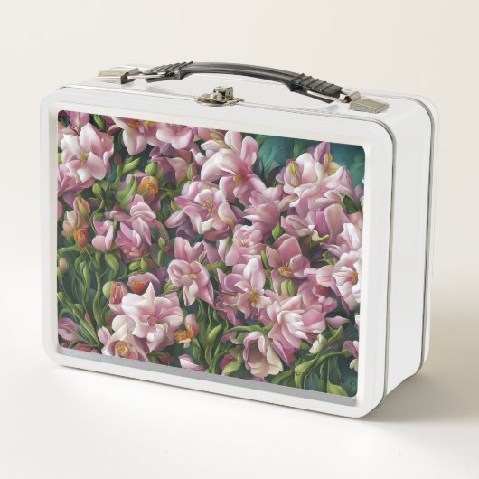 Wildblume Impressionen Metall Brotdose (Vorderseite)