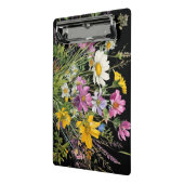 Wildblume in Aquarellfarbe auf schwarzem Hintergru Mini Klemmbrett (Gewinkelt2)