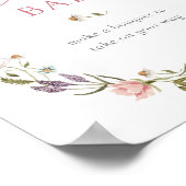 Wildblume in Bloom Blume Bouquet Bar Poster (Ecke)