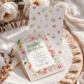 Wildblume in blühender Mädchendusche Einladung